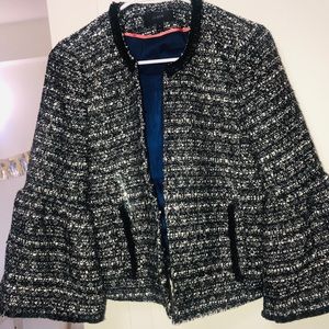 Chic J.Crew tweed sequin blazer